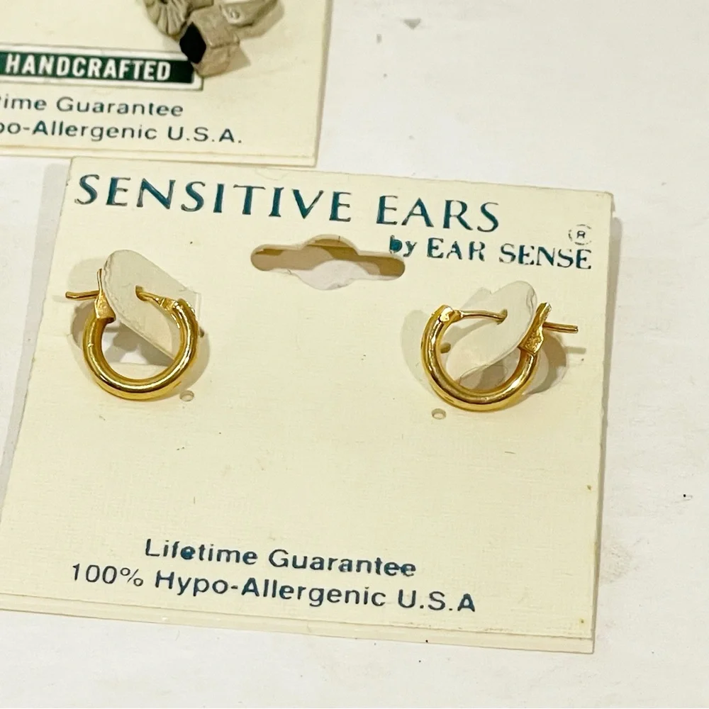 Vintage Sensitive Ears by Kristoff Made in USA Lot of 3 Earring‎ Lot NEW